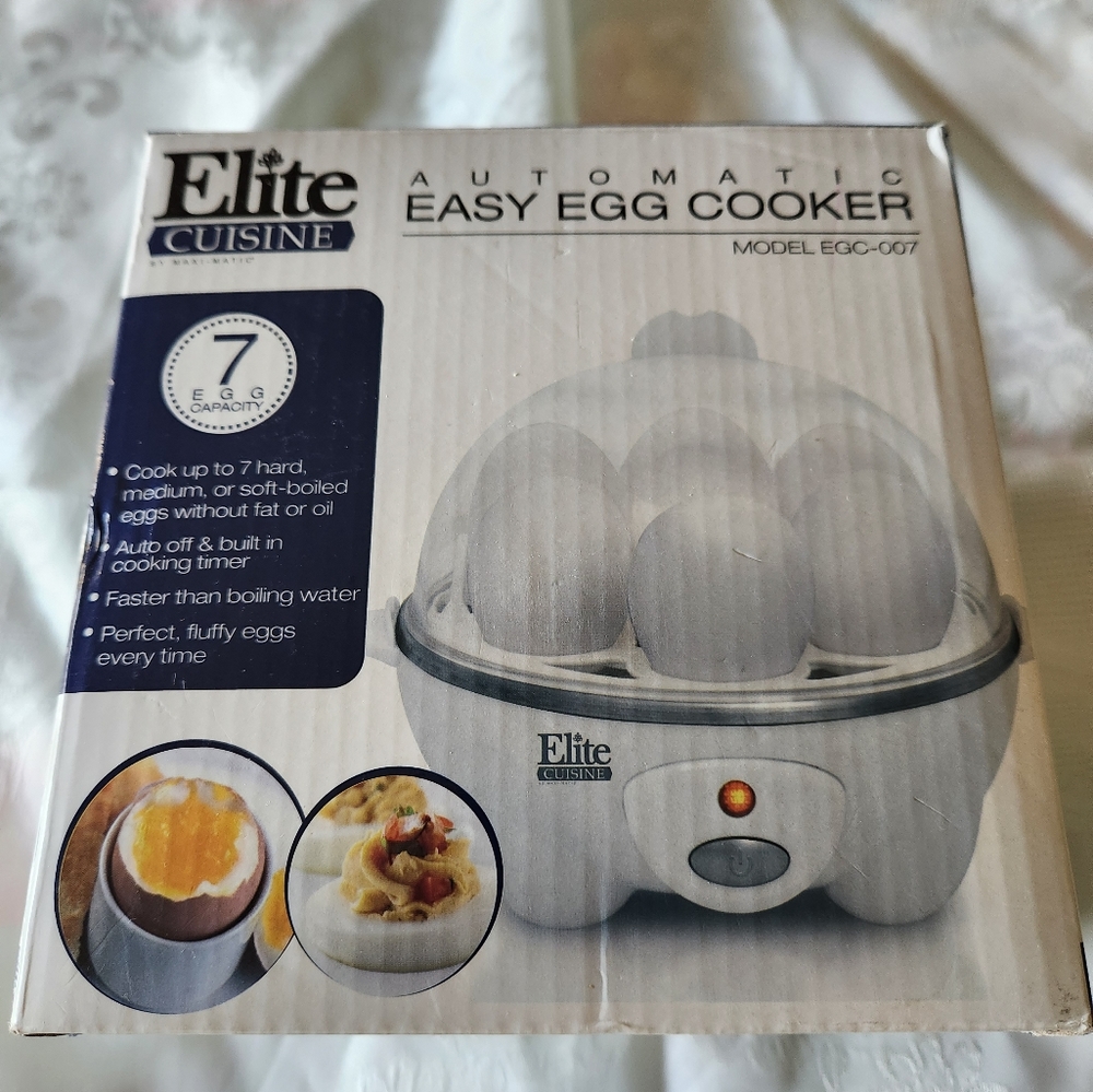 Elite Cuisine Automatic Easy Egg Cooker Model EGC-007!!